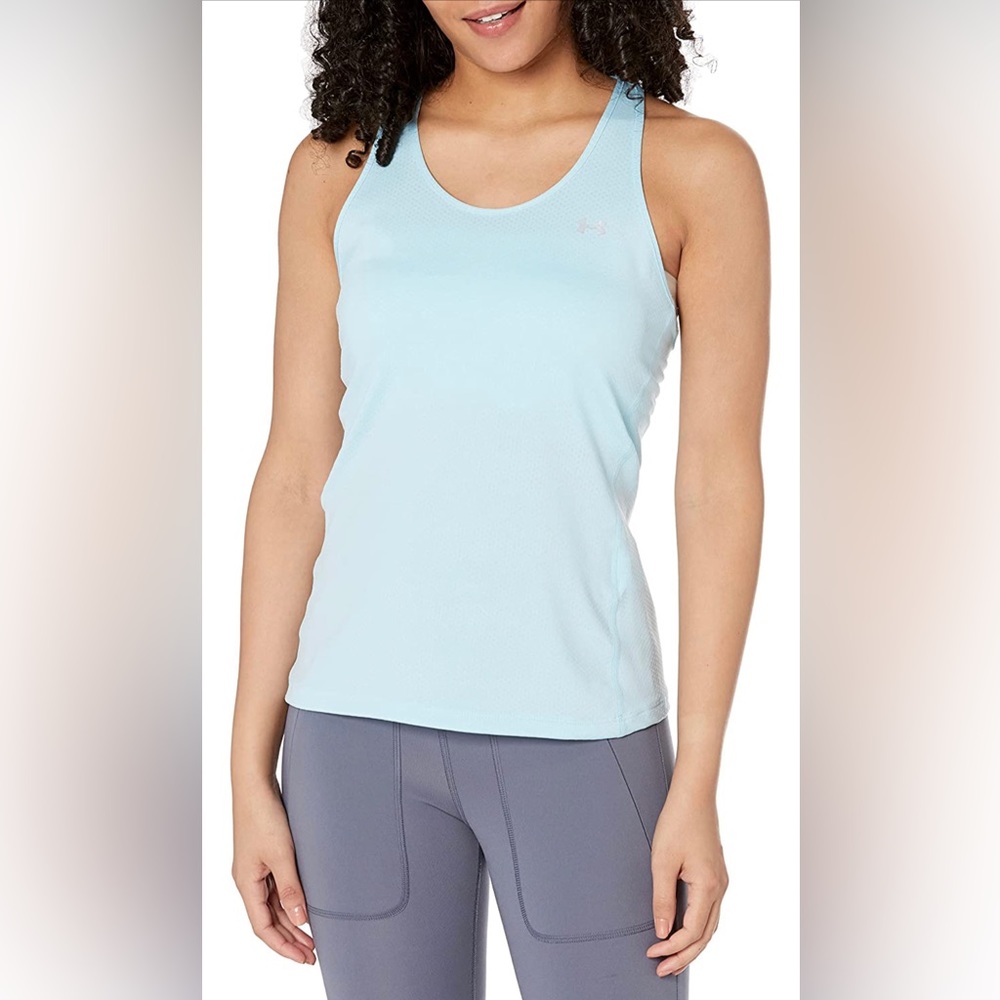 Under Armour Women's HeatGear Racer Tank - Size XL - Opal Blue